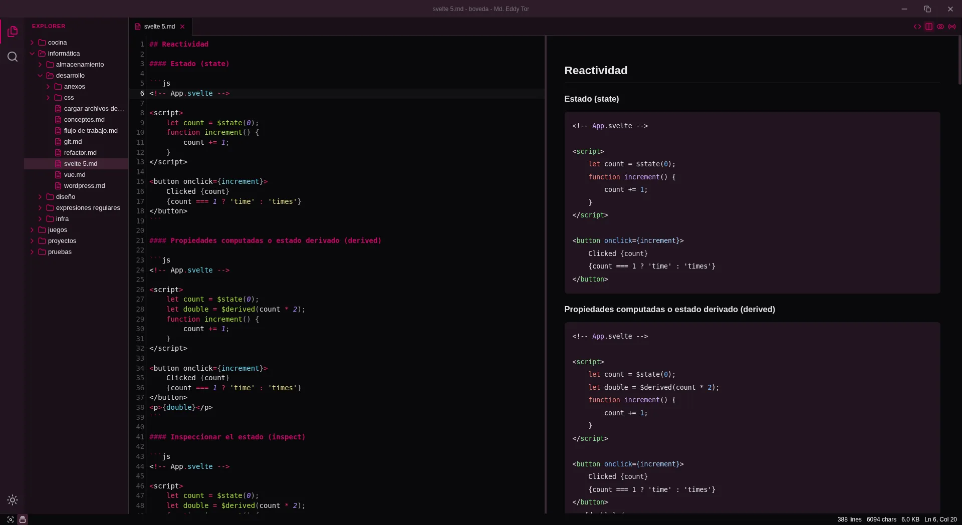 Screenshot Markdown Editor