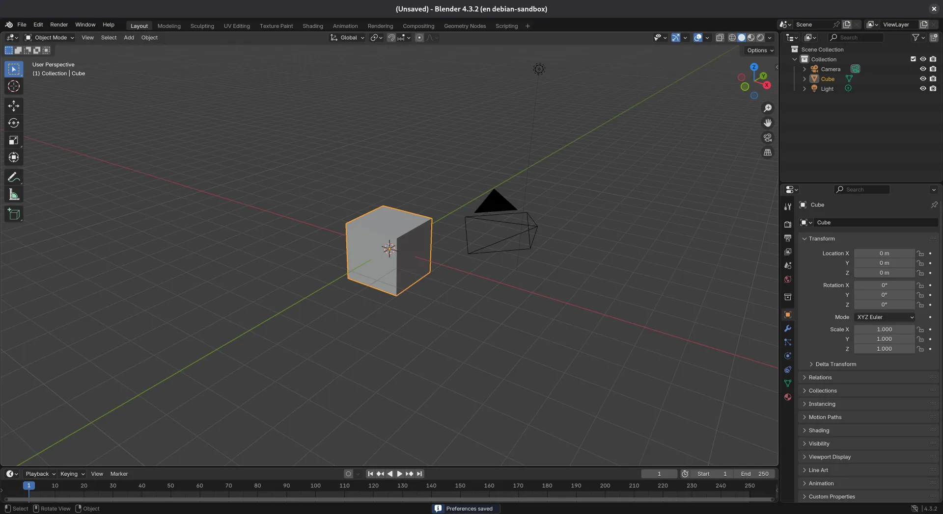 Blender corriendo en contenedor